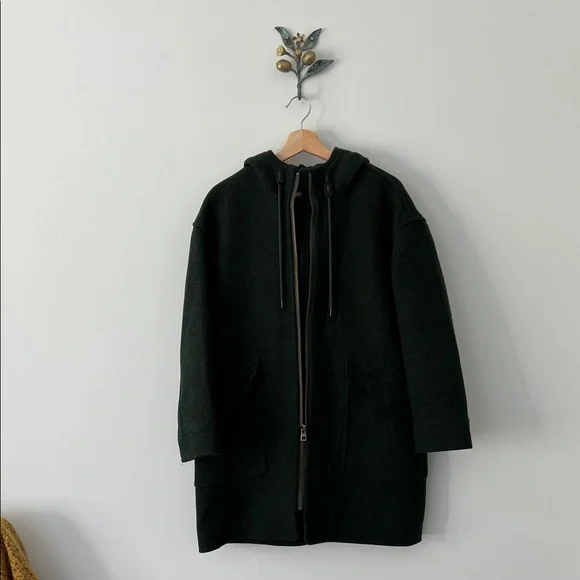 Madewell Deep Green Wool Jacket - Picture 3 of 9